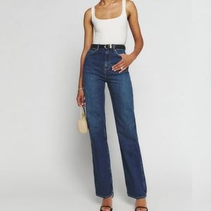 Reformation Montauk High-Rise Wide Leg Jeans Women's Size 25